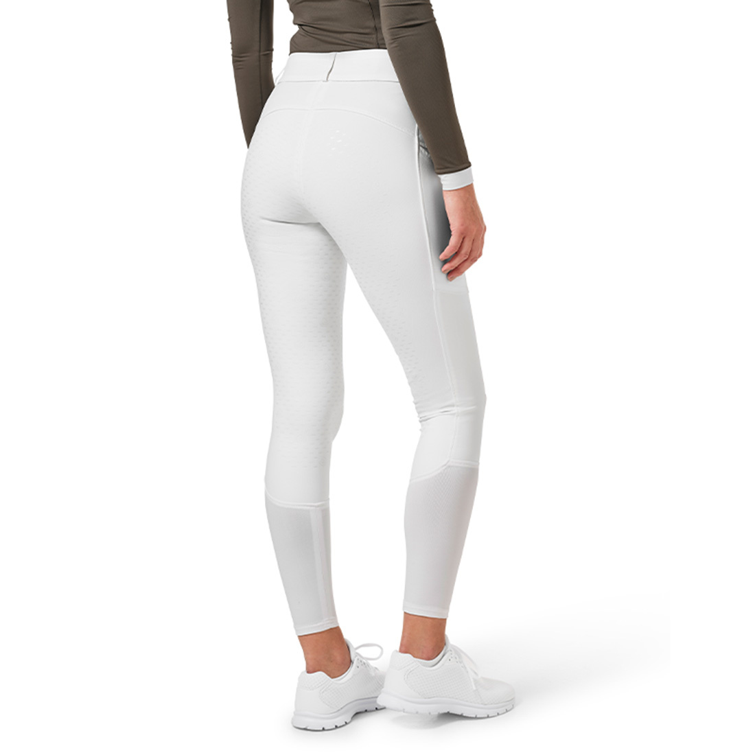 Ridbyxor ES Dressage Elite Full Grip White Perfection