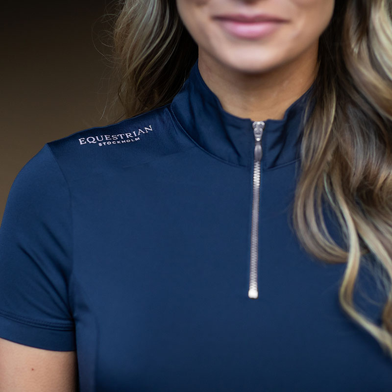 Träningstopp ES UV Protection Short Sleeve Midnight Blue