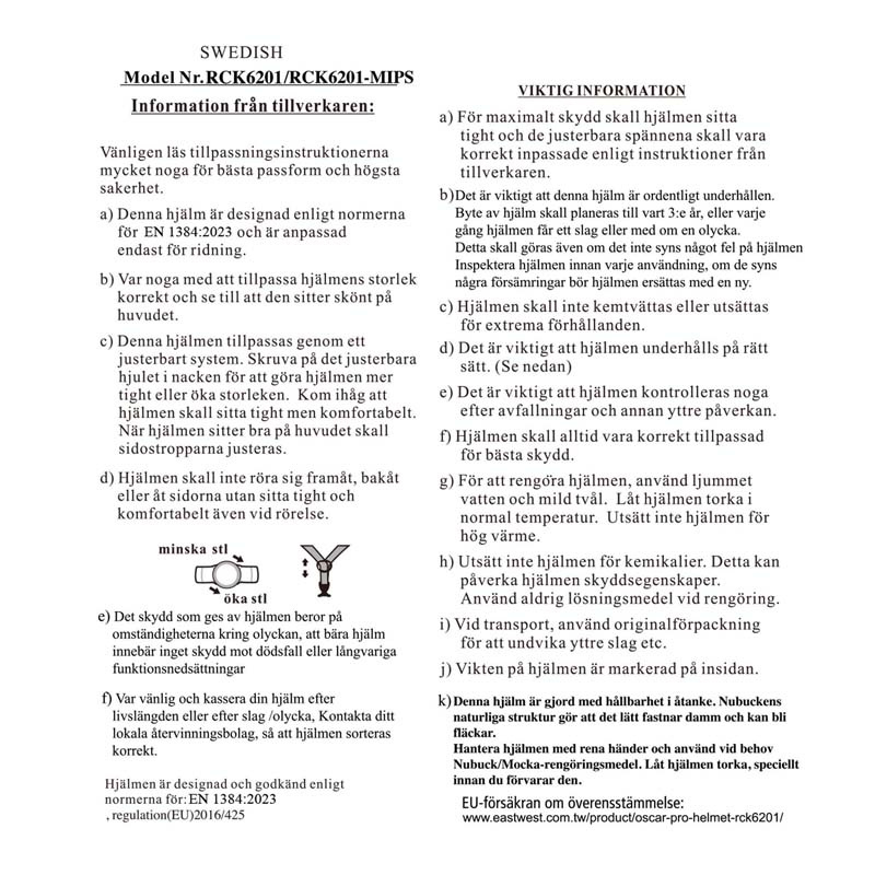 Ridhjälm MIPS Alice Wide Peak Svart