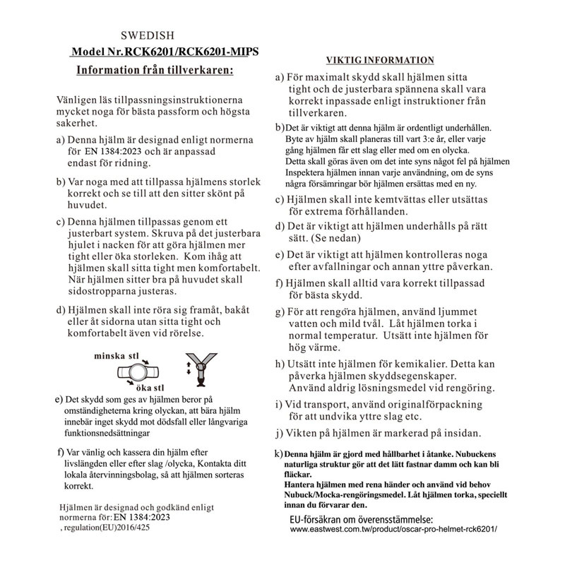 Ridhjälm MIPS Amelia Wide Peak Svart