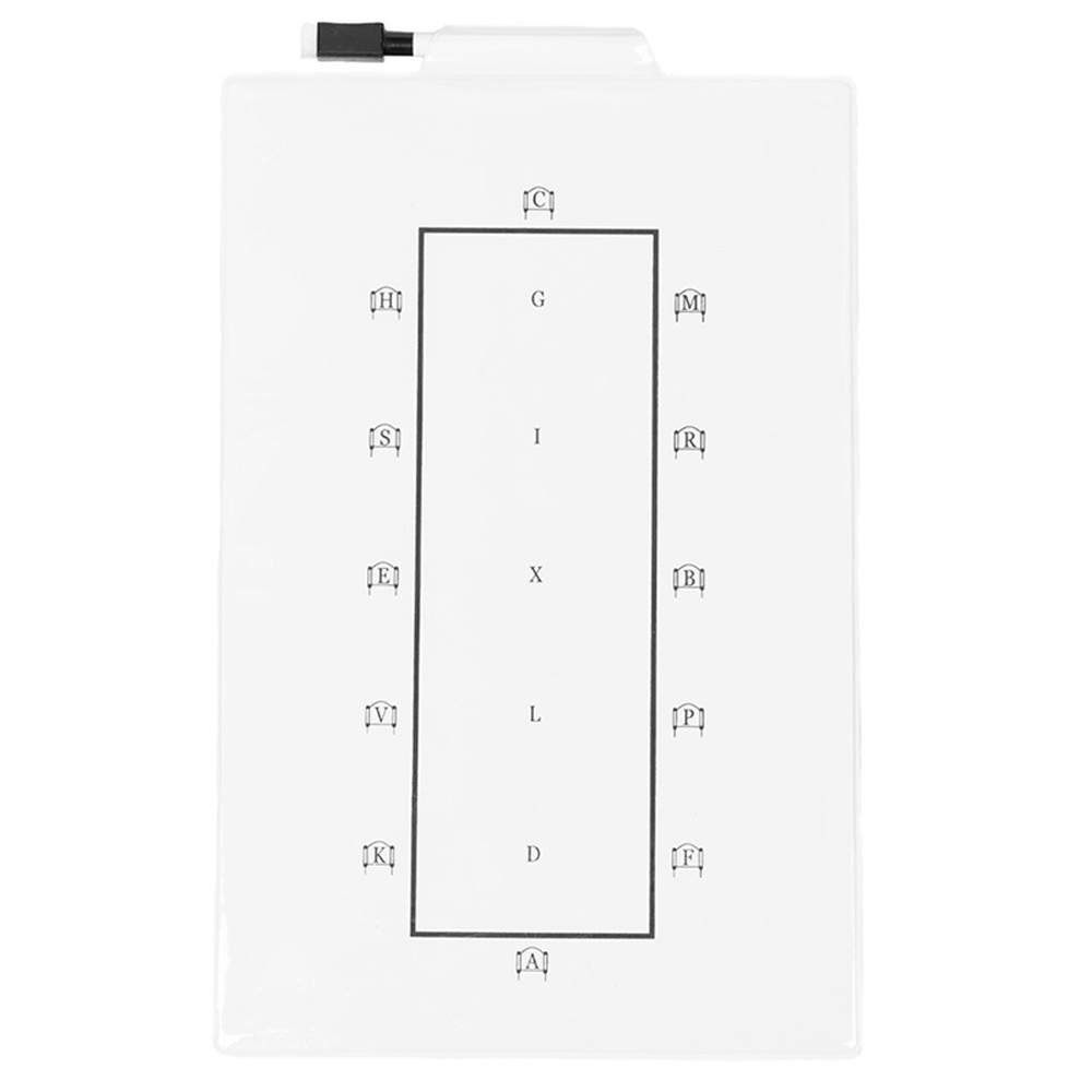 Övningstavla Dressyr Whiteboard Vit