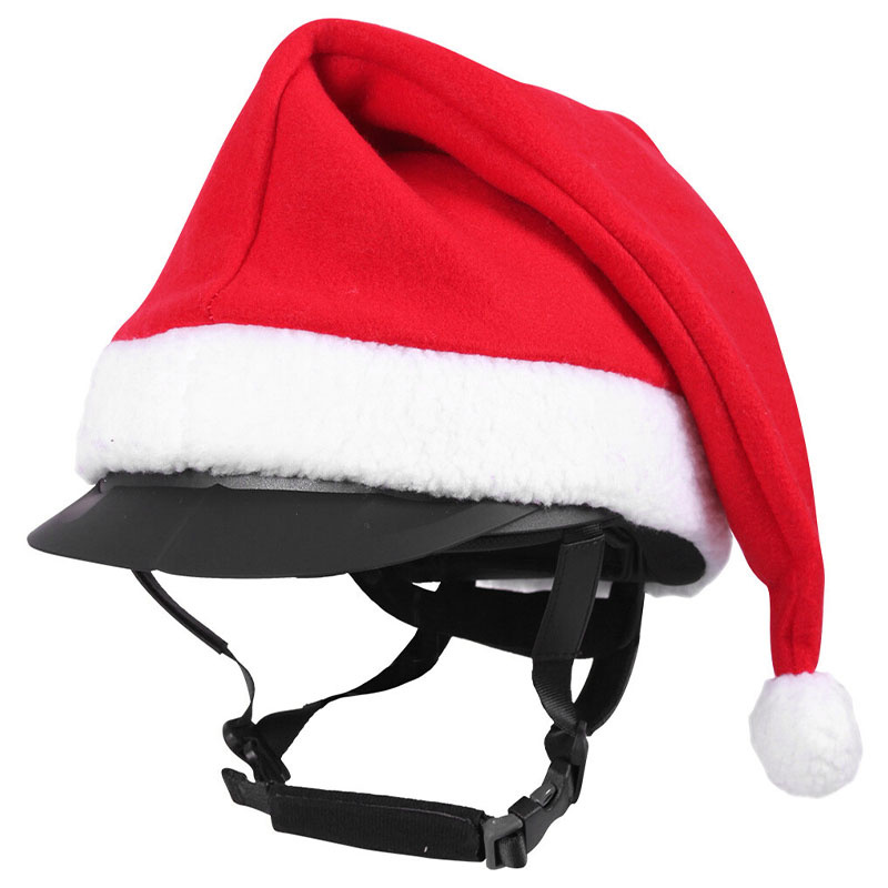 Hjälmöverdrag Christmas Tomteluva Röd/Vit