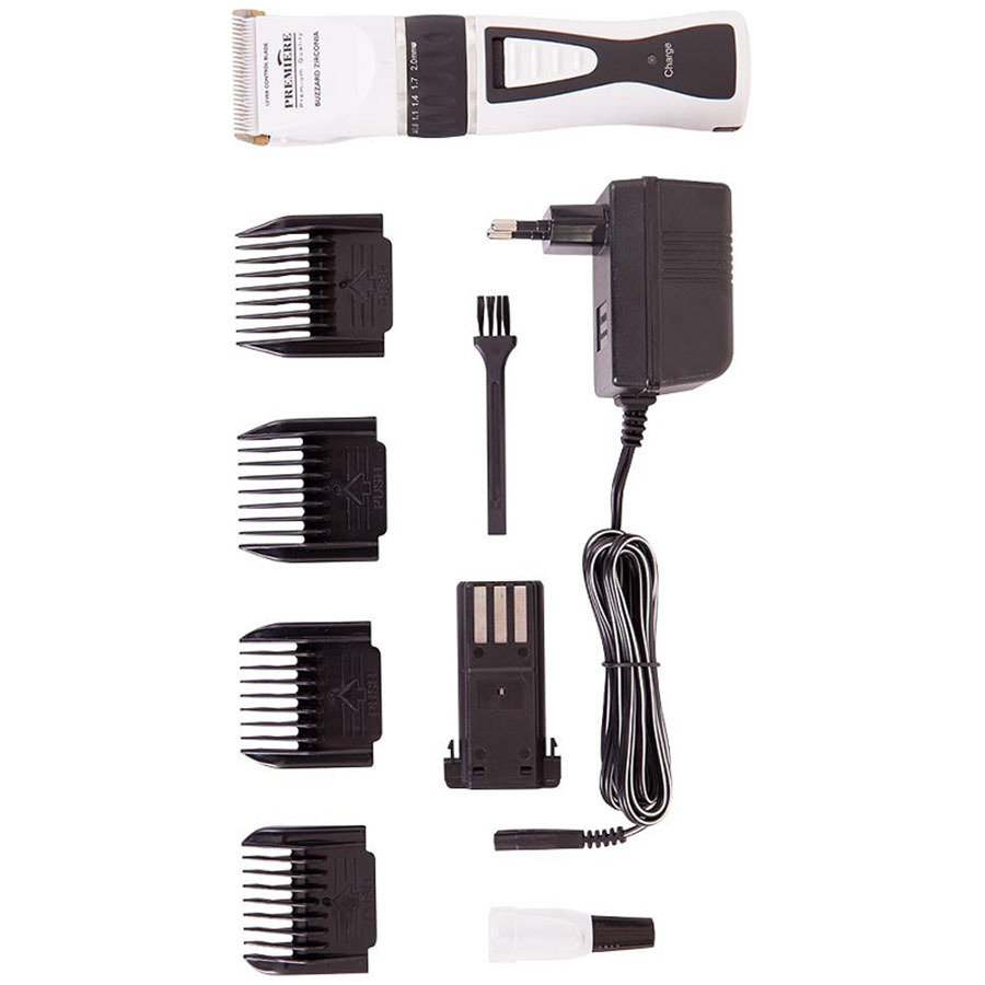 Sladdlös Trimmer Buzzard Zirconia Svart/Vit