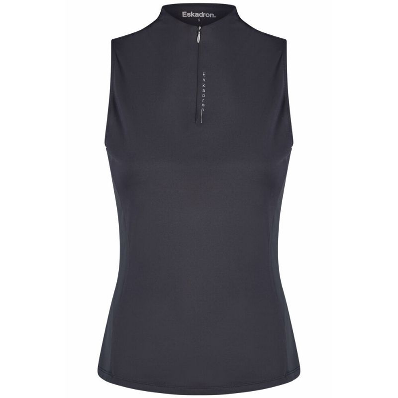 Ridtopp Tank Half Zip Classic Sports Marinblå