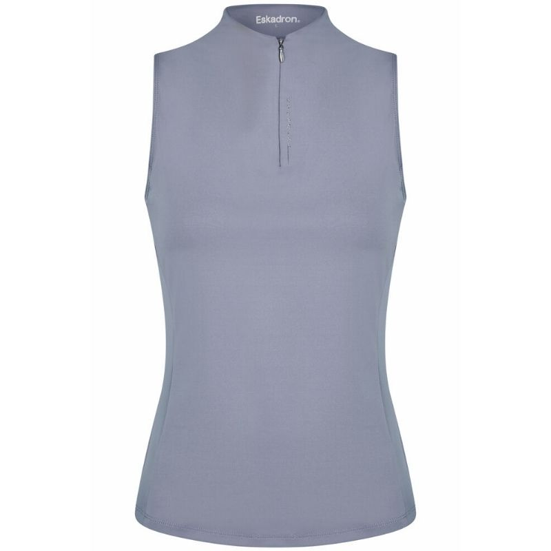 Ridtopp Tank Half Zip Classic Sports Lila