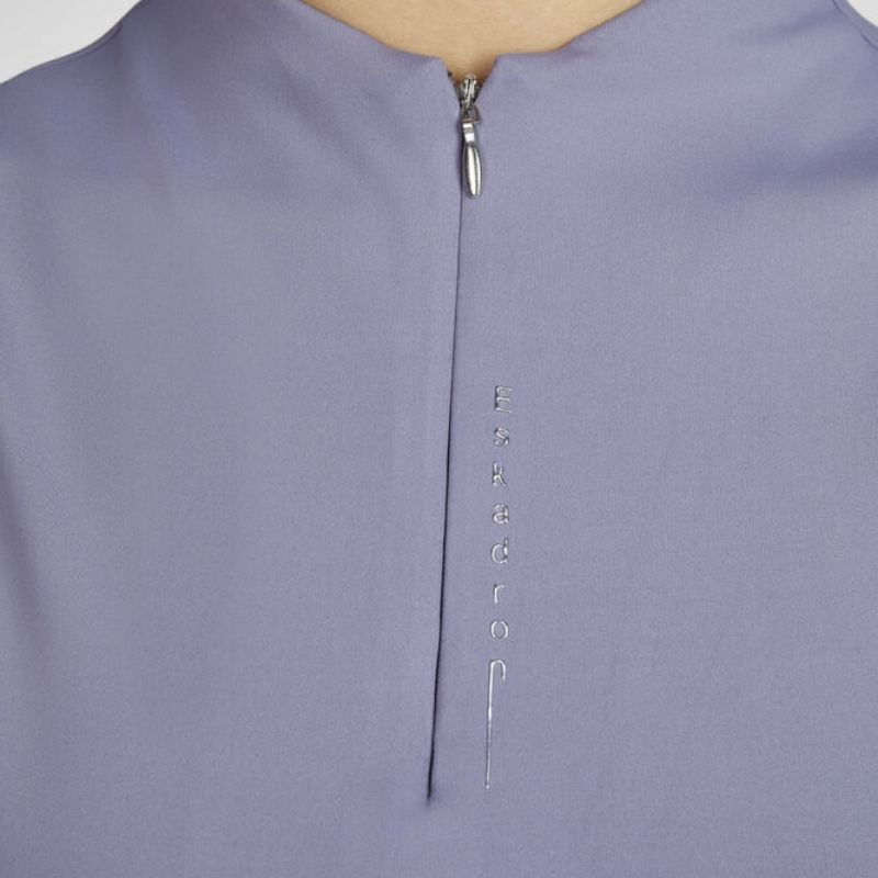 Ridtopp Tank Half Zip Classic Sports Lila