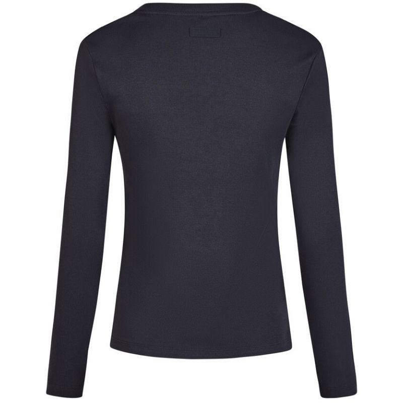 Tröja Rib Longsleeve Classic Sports Marinblå