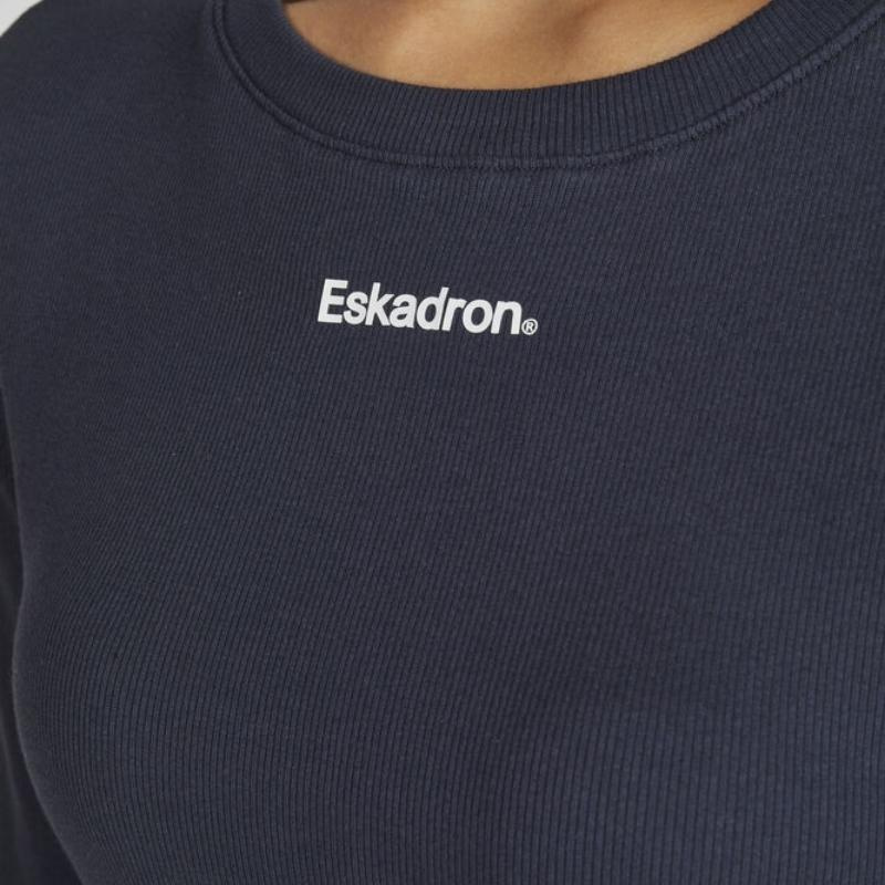 Tröja Rib Longsleeve Classic Sports Marinblå