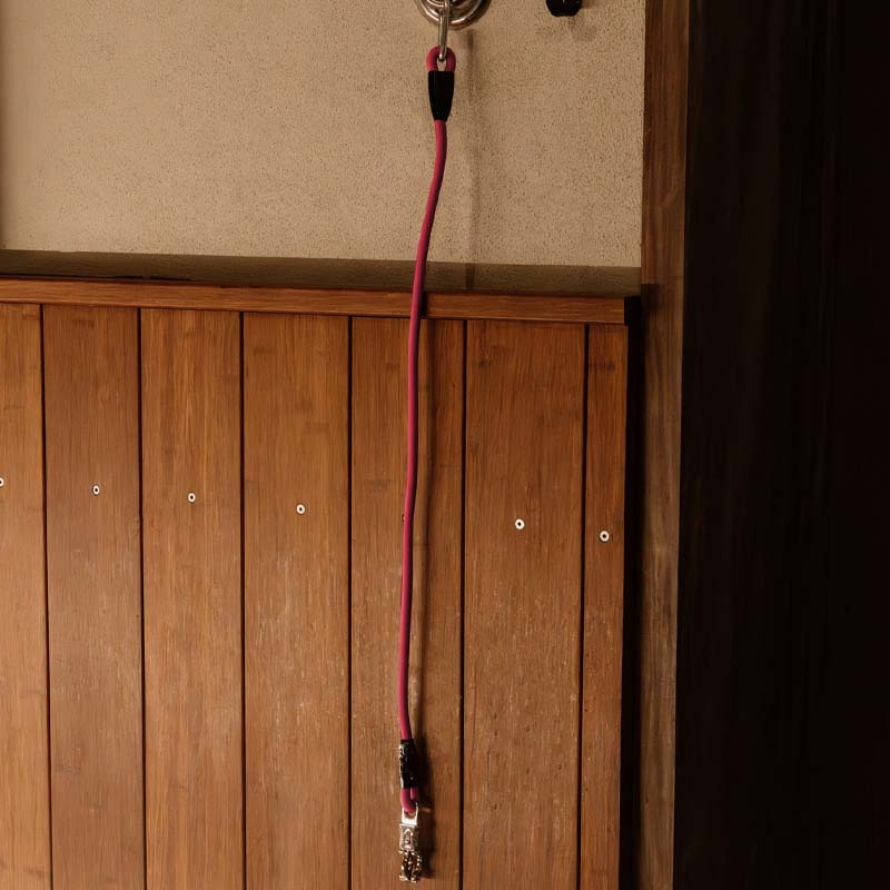 Uppbindningsgrimskaft Box Lead & Cross Silicone Rosa