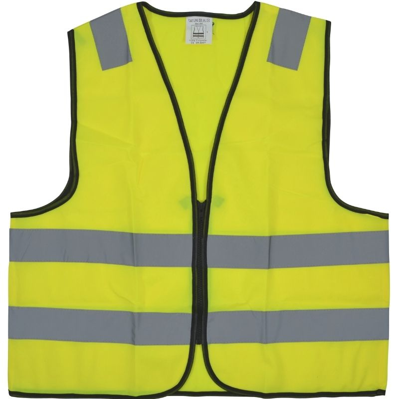 Reflexväst HS Zipper Gul