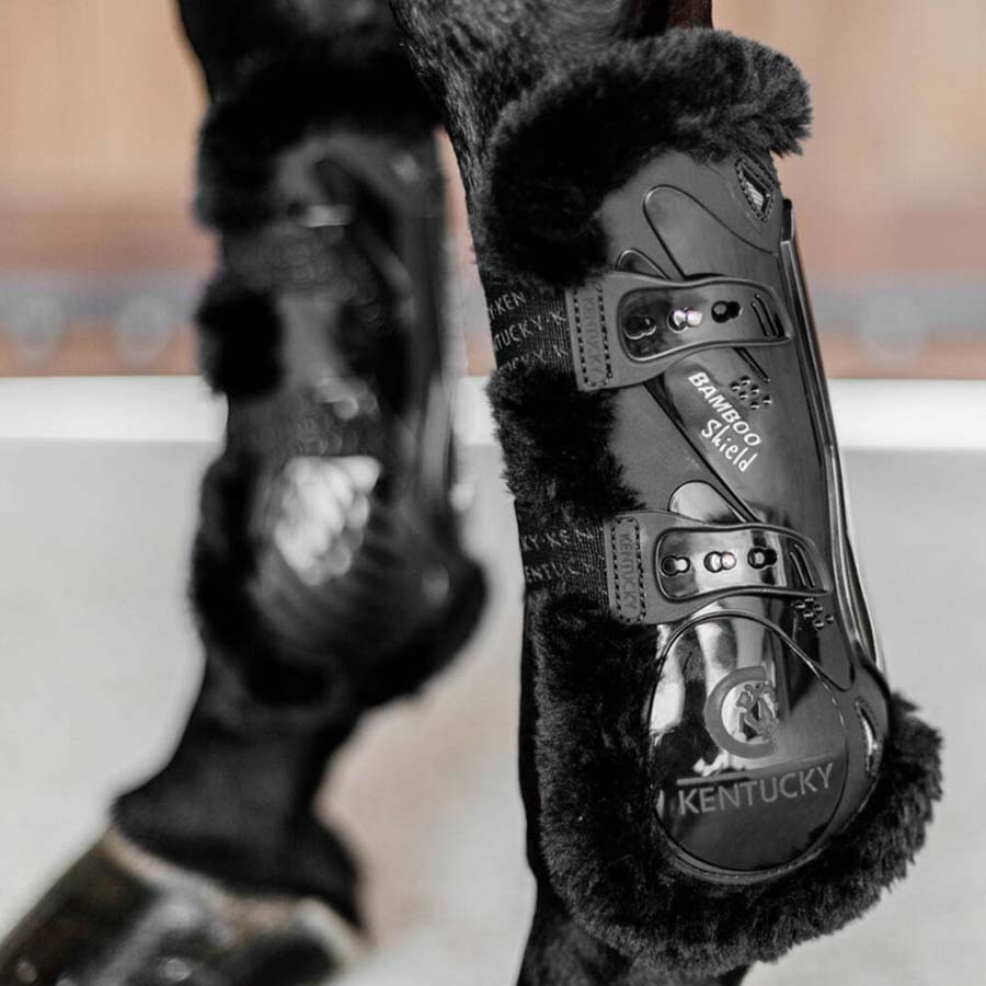 Senskydd Vegan Sheepskin Bamboo Elastic Svart/Svart