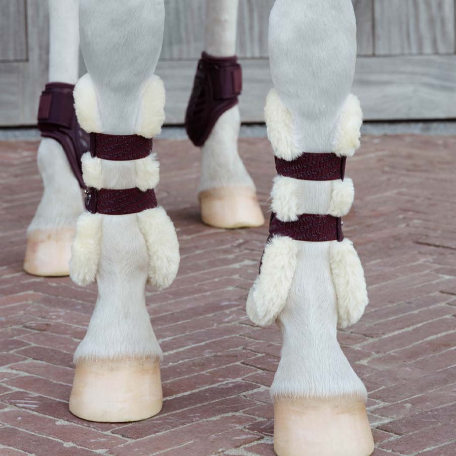 Senskydd Vegan Sheepskin Bamboo Elastic Vinröd
