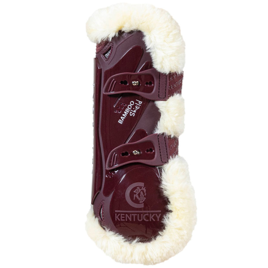 Senskydd Vegan Sheepskin Bamboo Elastic Vinröd