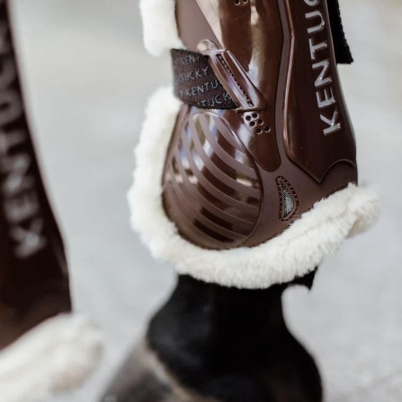 Senskydd Vegan Sheepskin Velcro Brun