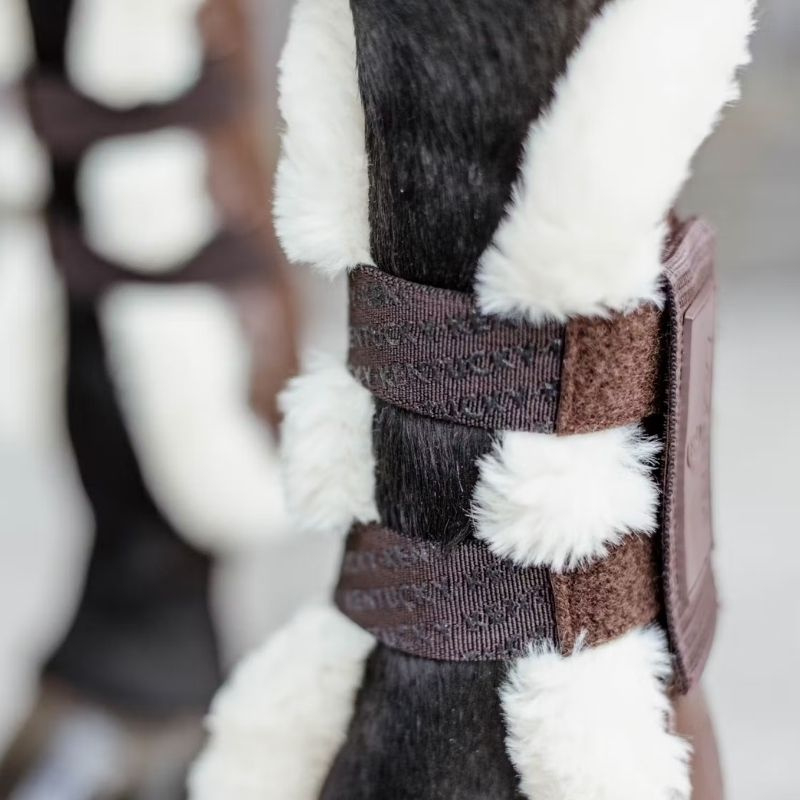 Senskydd Vegan Sheepskin Velcro Brun
