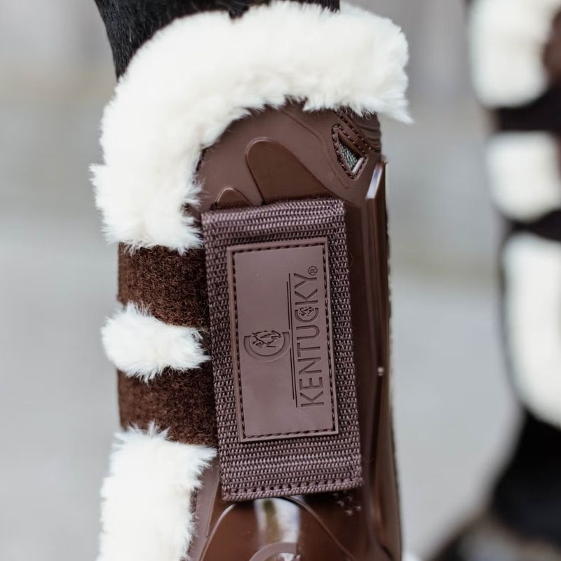Senskydd Vegan Sheepskin Velcro Brun