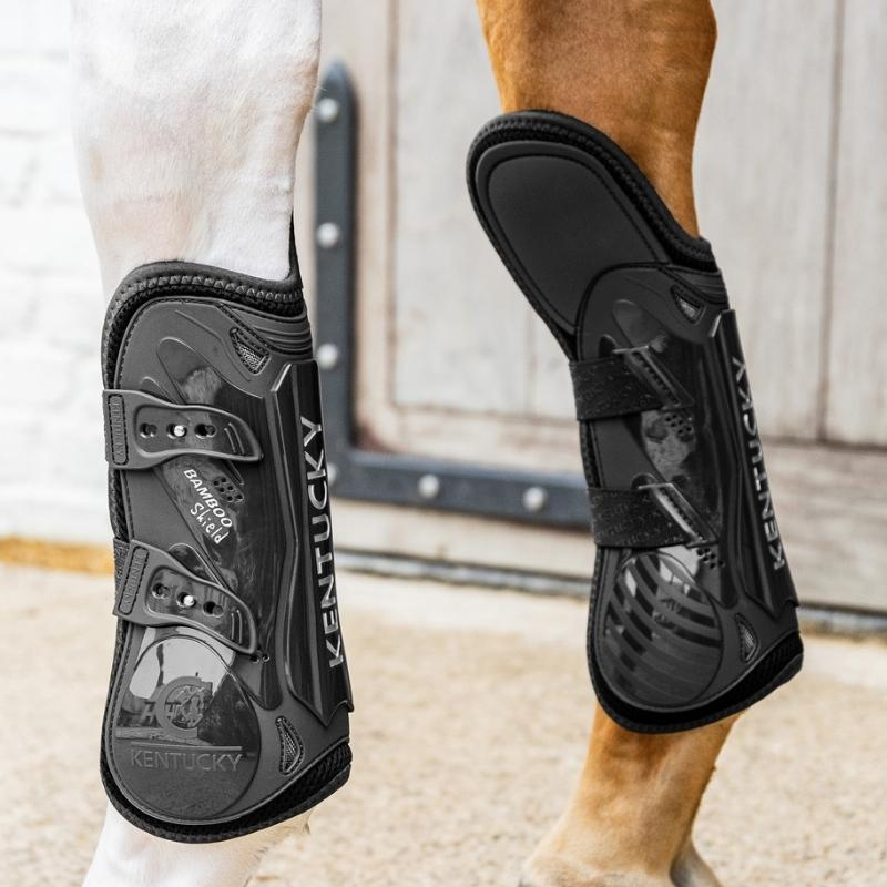Benskydd Bamboo Shield Elastic Knee Protection Svart