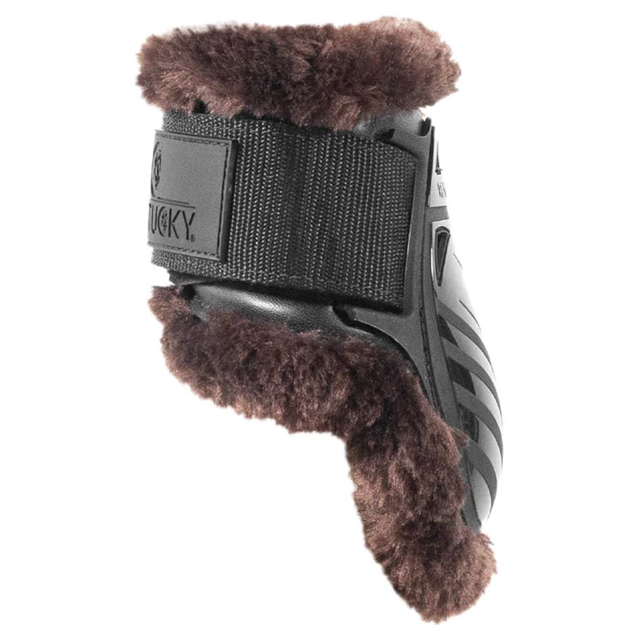 Strykkappor Young Vegan Sheepskin Svart/Brun