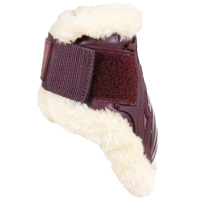 Strykkappor Young Vegan Sheepskin Vinröd