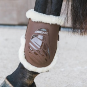 Strykkappor Elastic Vegan Sheepskin Brun Strykkappor Elastic Vegan Sheepskin Brun