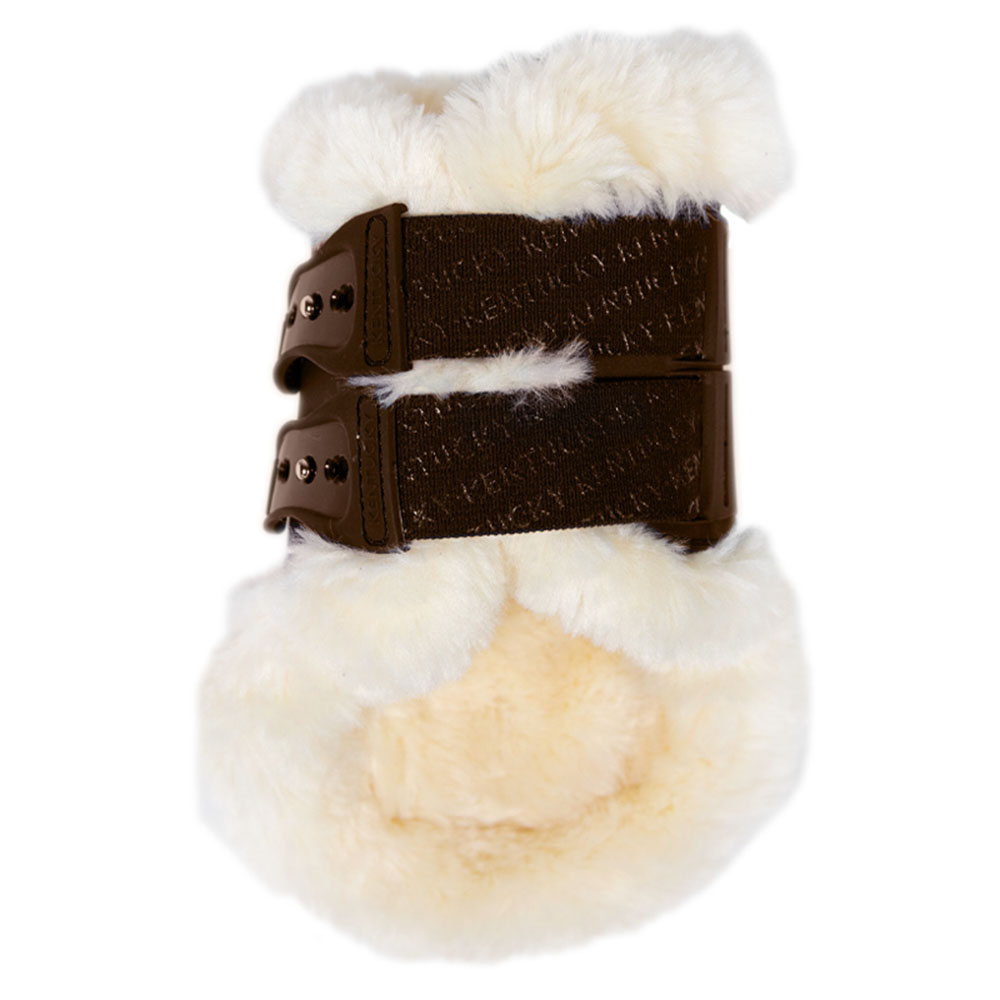 Strykkappor Elastic Vegan Sheepskin Brun