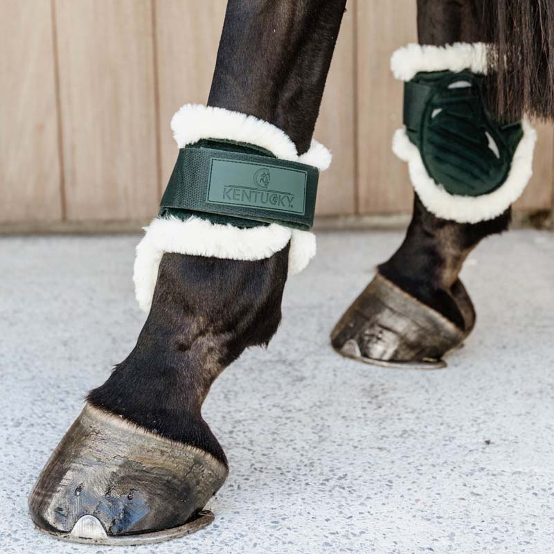 Strykkappor Young Vegan Sheepskin Velvet Mörkgrön