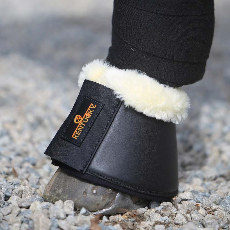 Boots Sheepskin Leather Svart