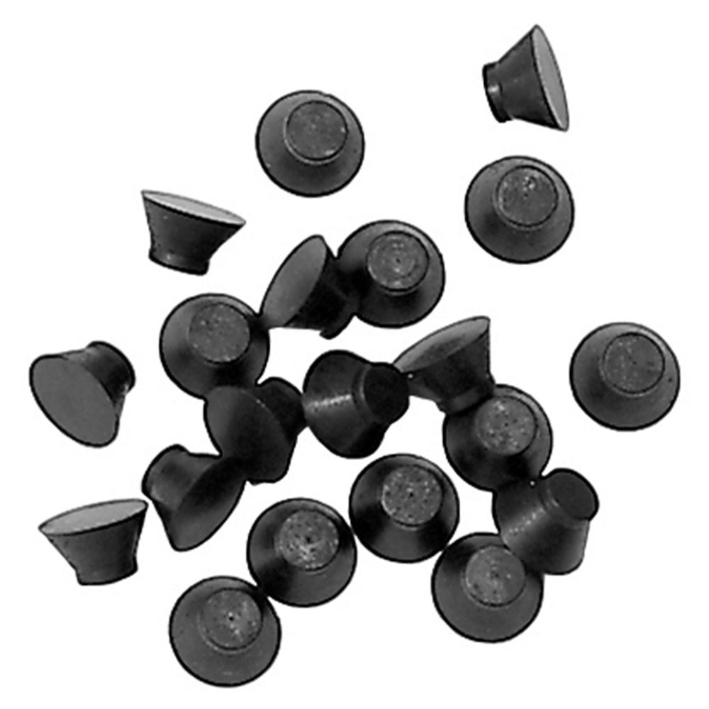 Broddplugg HS Gummi 20-pack Svart