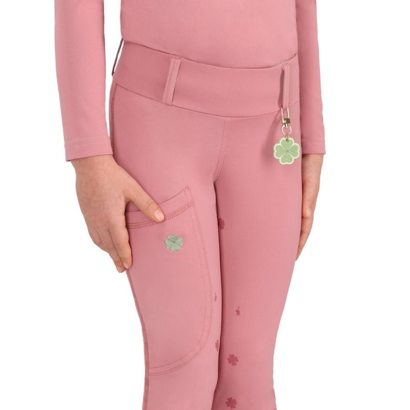 Ridtights Barn/Junior Lucky Start Full Grip Rosa