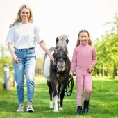 Ridtights Barn/Junior Lucky Start Full Grip Rosa Ridtights Barn/Junior Lucky Start Full Grip Rosa