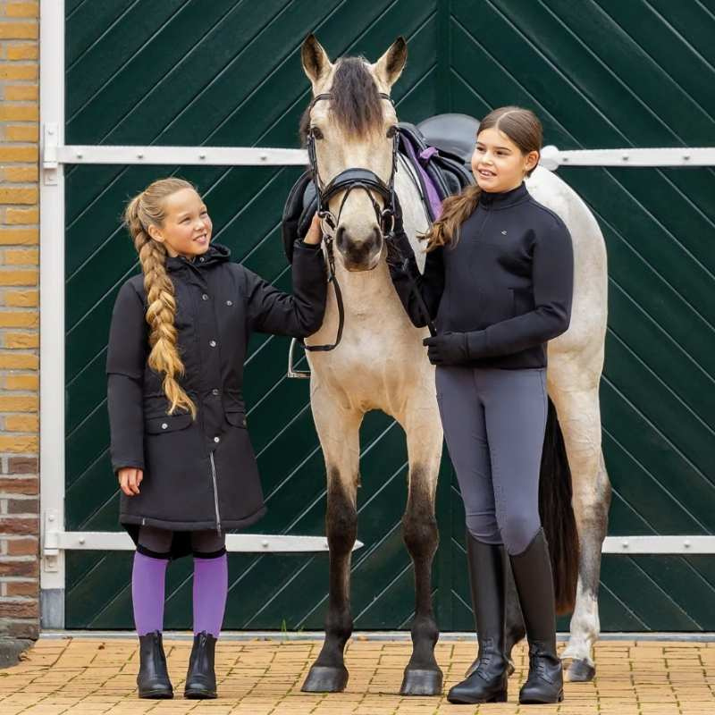 Ridbyxor Barn/Junior Livora Full Grip Grå