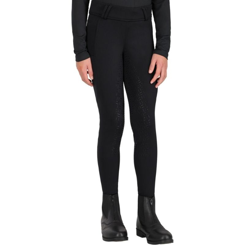 Ridtights Barn/Junior Valletta Full Grip Svart
