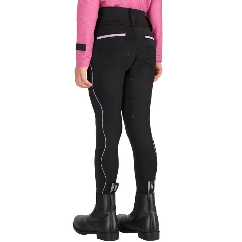 Vinterridtights Barn/Junior Isalyn Full Grip Svart