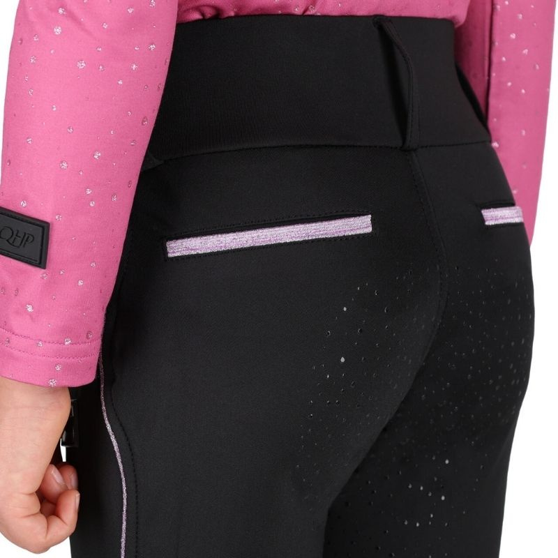 Vinterridtights Barn/Junior Isalyn Full Grip Svart