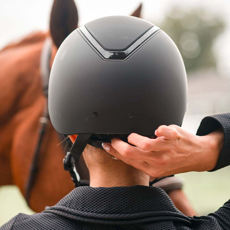 Ridhjälm MIPS Kylo Matte Solskärm Svart/Svart