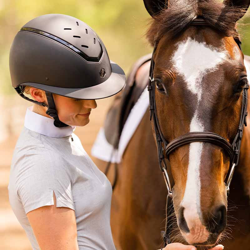 Ridhjälm MIPS Kylo Matte Solskärm Svart/Svart