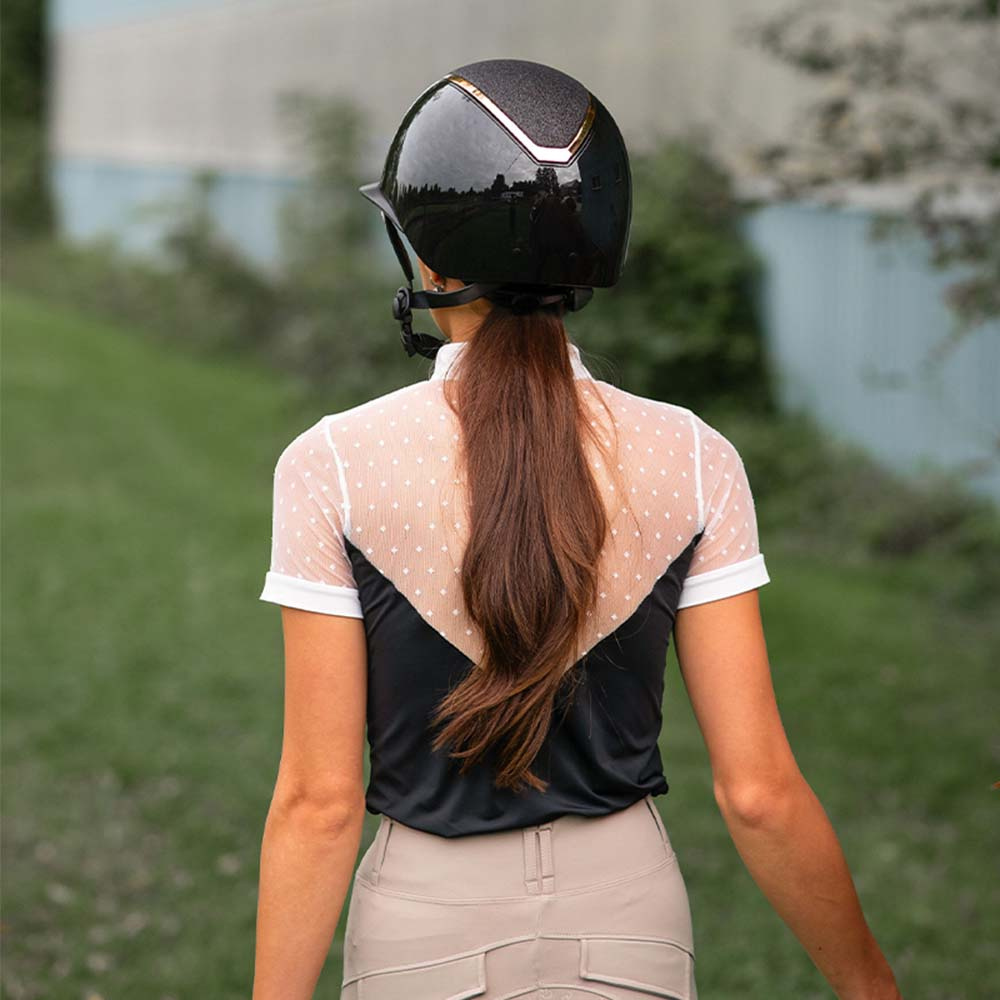 Ridhjälm Kylo Gloss Glitter Solskärm Svart/Roséguld