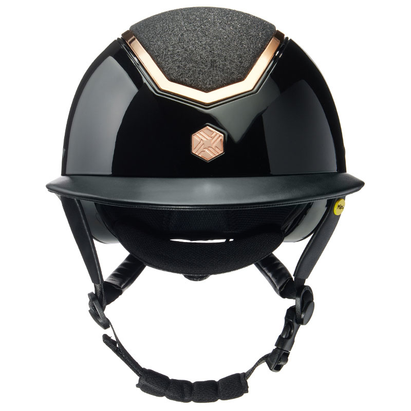 Ridhjälm MIPS Kylo Gloss Glitter Solskärm Svart/Roséguld