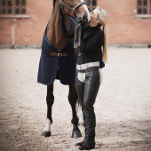 Långa Läderchaps Svart Långa Läderchaps Svart