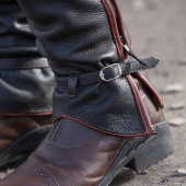 Långa Läderchaps Svart Långa Läderchaps Svart