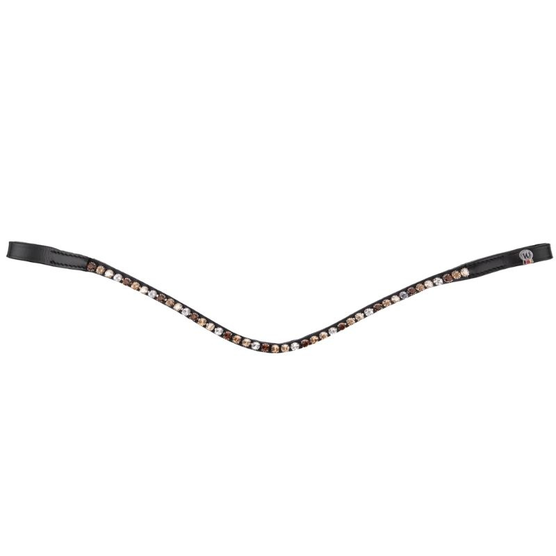 Pannband Glam X-Line Svart/Brun/Guld/Silver