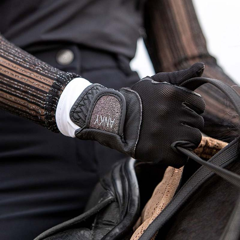 Ridhandskar Technical Mesh Svart