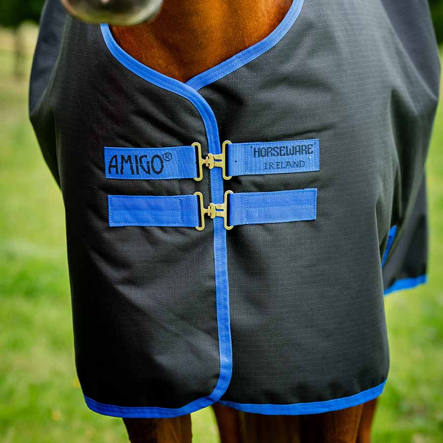 Regntäcke Amigo Ripstop 900 Original 50g Fleece Lined Svart/Blå