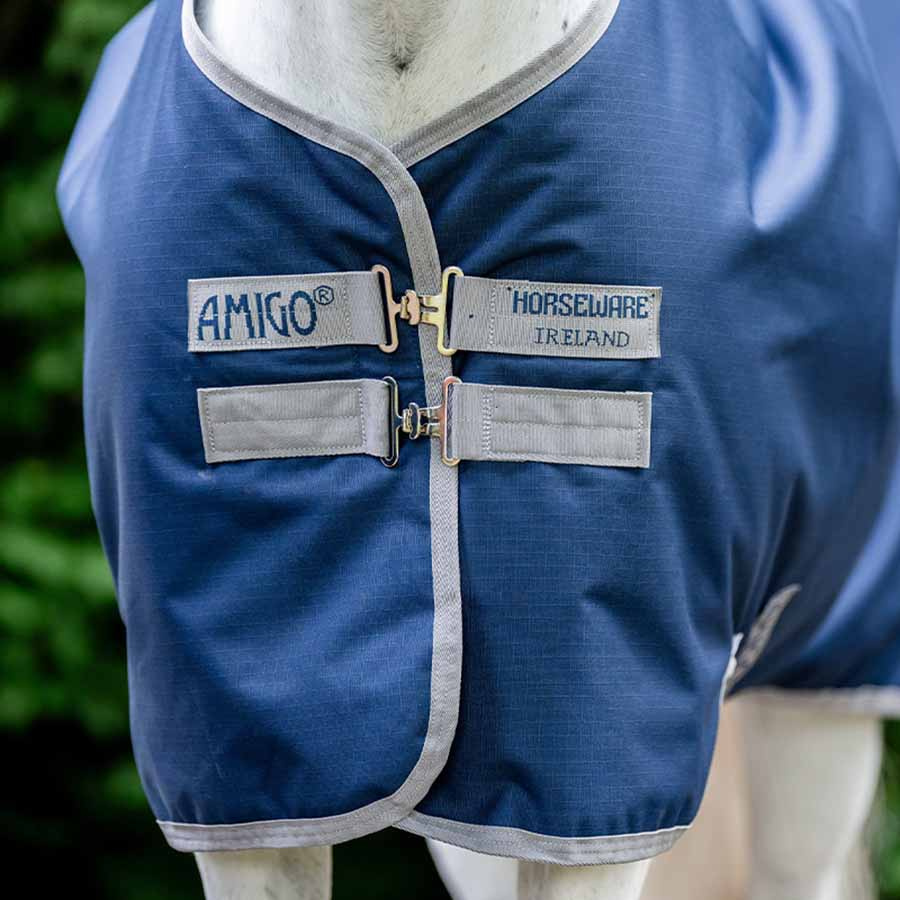Regntäcke Amigo Ripstop 900D Fleece Lined 50g Marinblå/Grå