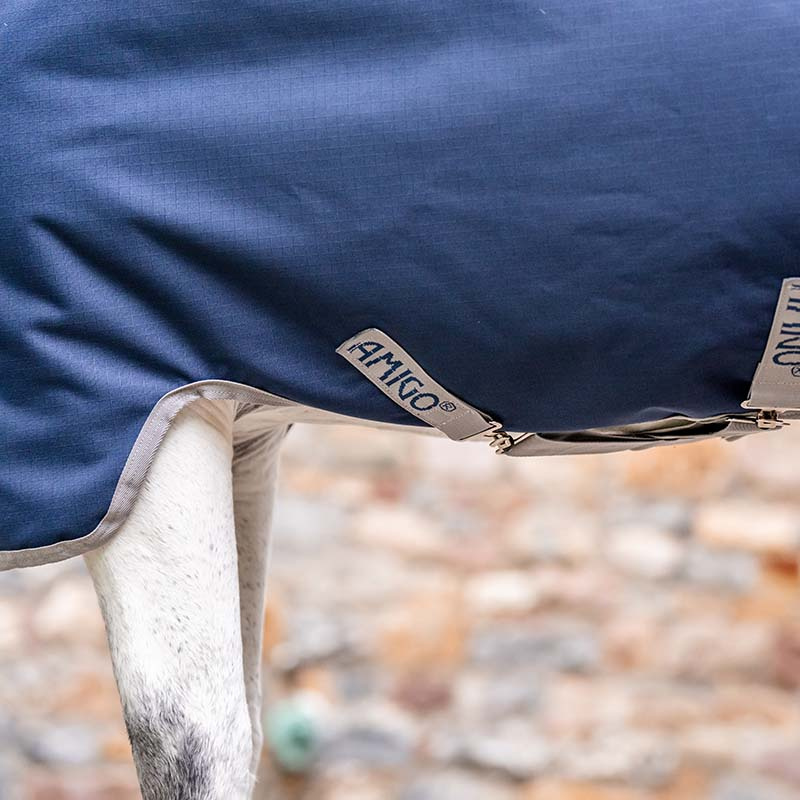 Regntäcke Amigo Ripstop 900D Fleece Lined 50g Marinblå/Grå