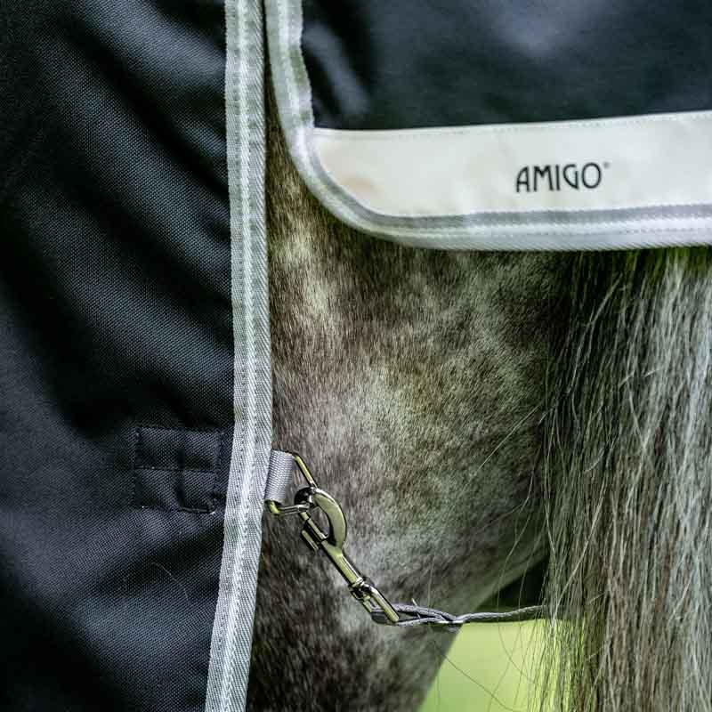 Utetäcke med Hals Amigo Bravo 12 Plus 100g Svart/Grå