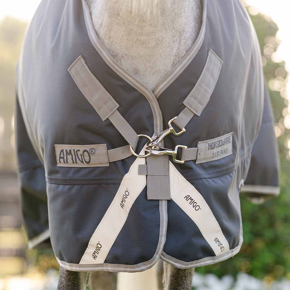 Regntäcke Amigo 1200D Plus Pony 0g Marinblå/Grå/Silver