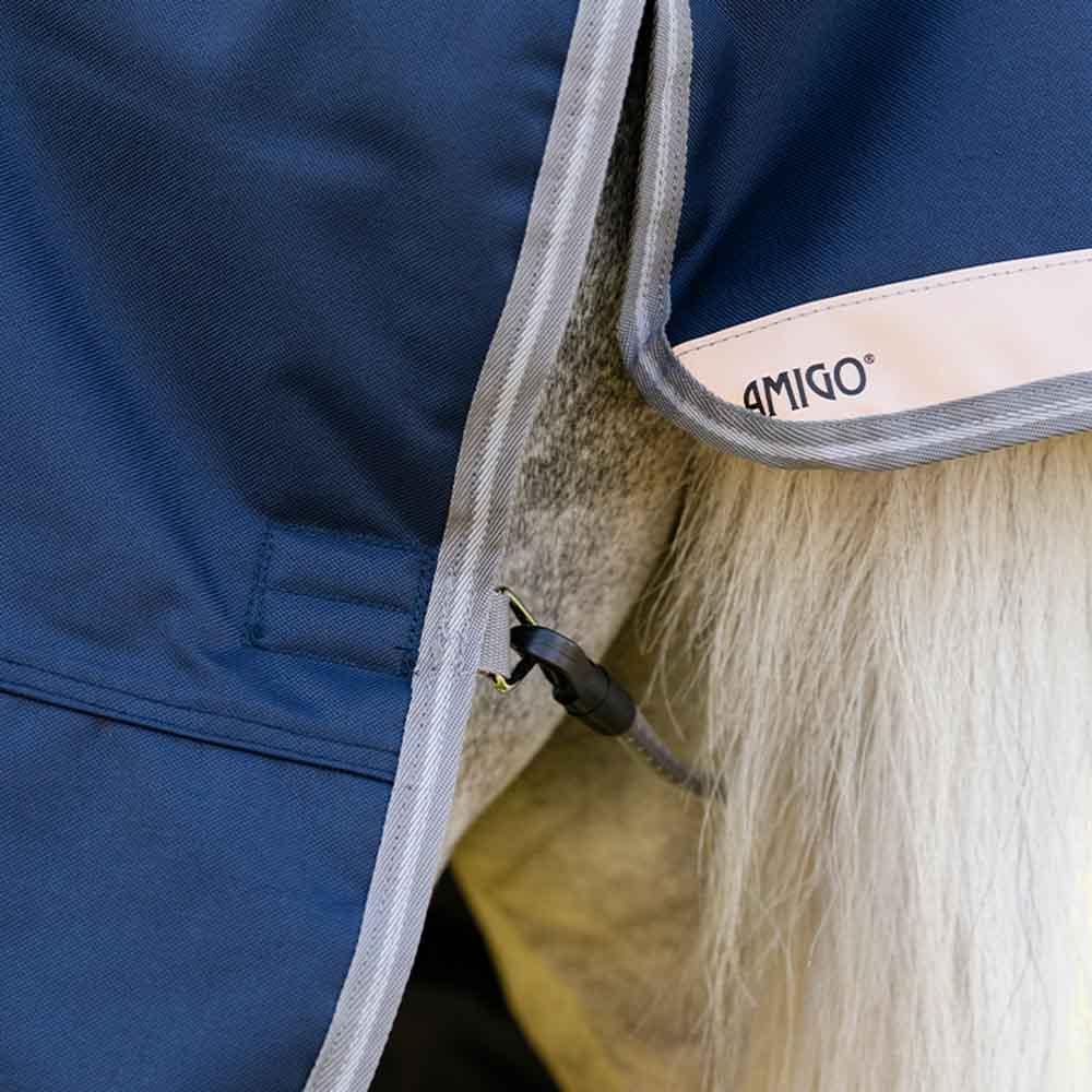Regntäcke Amigo 1200D Plus Pony 0g Marinblå/Grå/Silver
