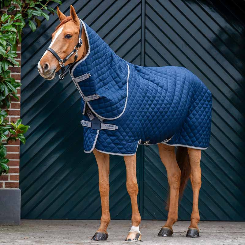 Stalltäcke Amigo Quilted 600D Plus 200g Marinblå/Grå/Silver