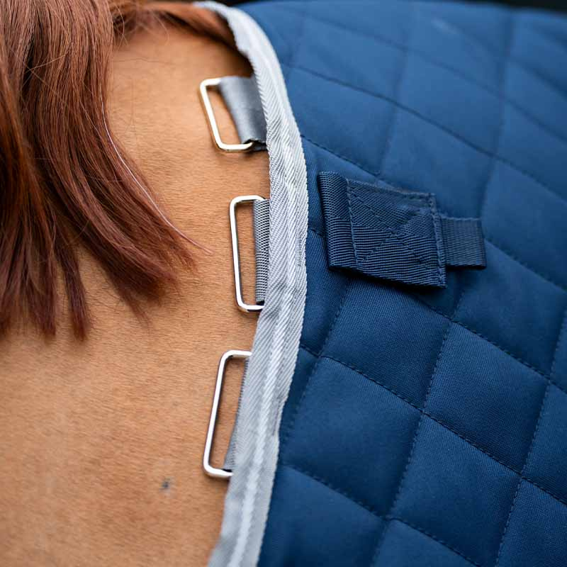 Stalltäcke Amigo Quilted 600D Plus 200g Marinblå/Grå/Silver